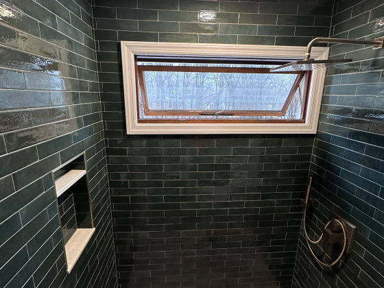 Tile shower remodel
